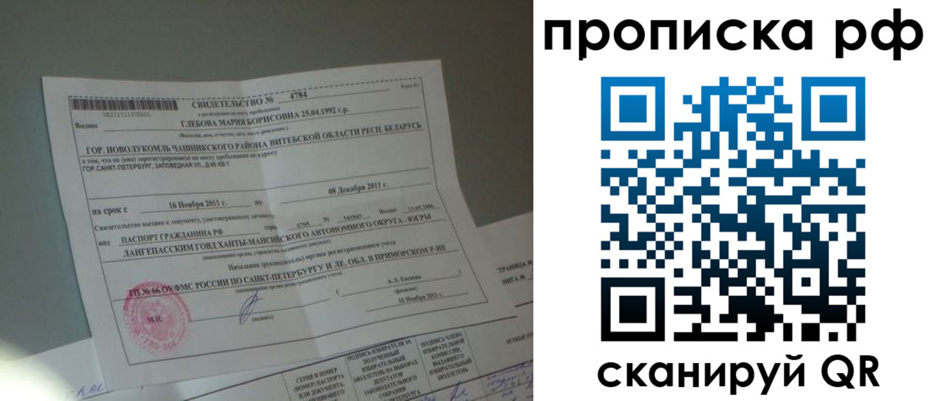 временная прописка в Павловске